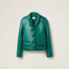 Absinthe Nappa Leather Jacket | Miu Miu