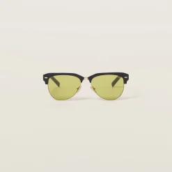 Acid Yellow Lenses Miu Miu Runway Sunglasses | Miu Miu