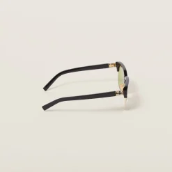 Acid Yellow Lenses Miu Miu Runway Sunglasses | Miu Miu