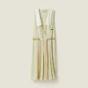 Agave Garment-dyed Crepe De Chine Dress | Miu Miu