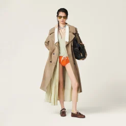 Agave Green V-neck Cashmere Sweater | Miu Miu