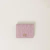 Alabaster Pink Small Matelassé Nappa Leather Wallet | Miu Miu