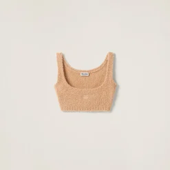 Albino White Cashmere And Silk Top | Miu Miu