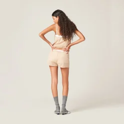 Albino White Cashmere And Silk Shorts | Miu Miu