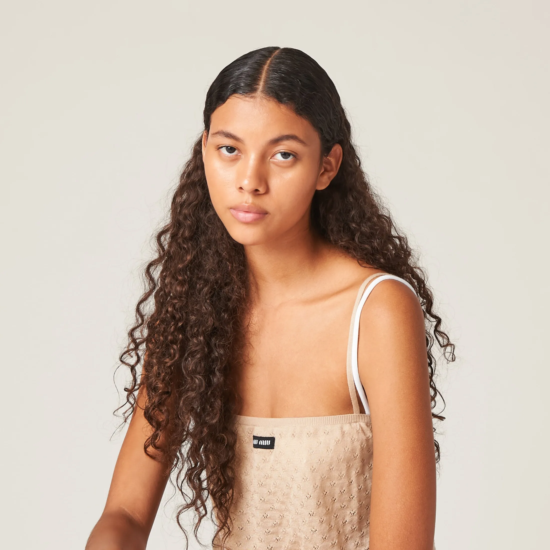 Albino White Cashmere And Silk Top | Miu Miu