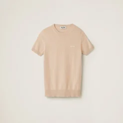 Albino White Cashmere Sweater | Miu Miu