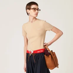 Albino White Cashmere Sweater | Miu Miu