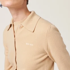 Albino White Cashmere Sweater | Miu Miu