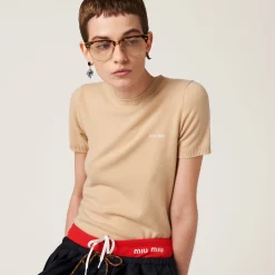 Albino White Cashmere Sweater | Miu Miu
