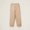 Albino White Garment-dyed Gabardine Pants | Miu Miu