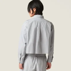 Aluminum Poplin Shirt | Miu Miu
