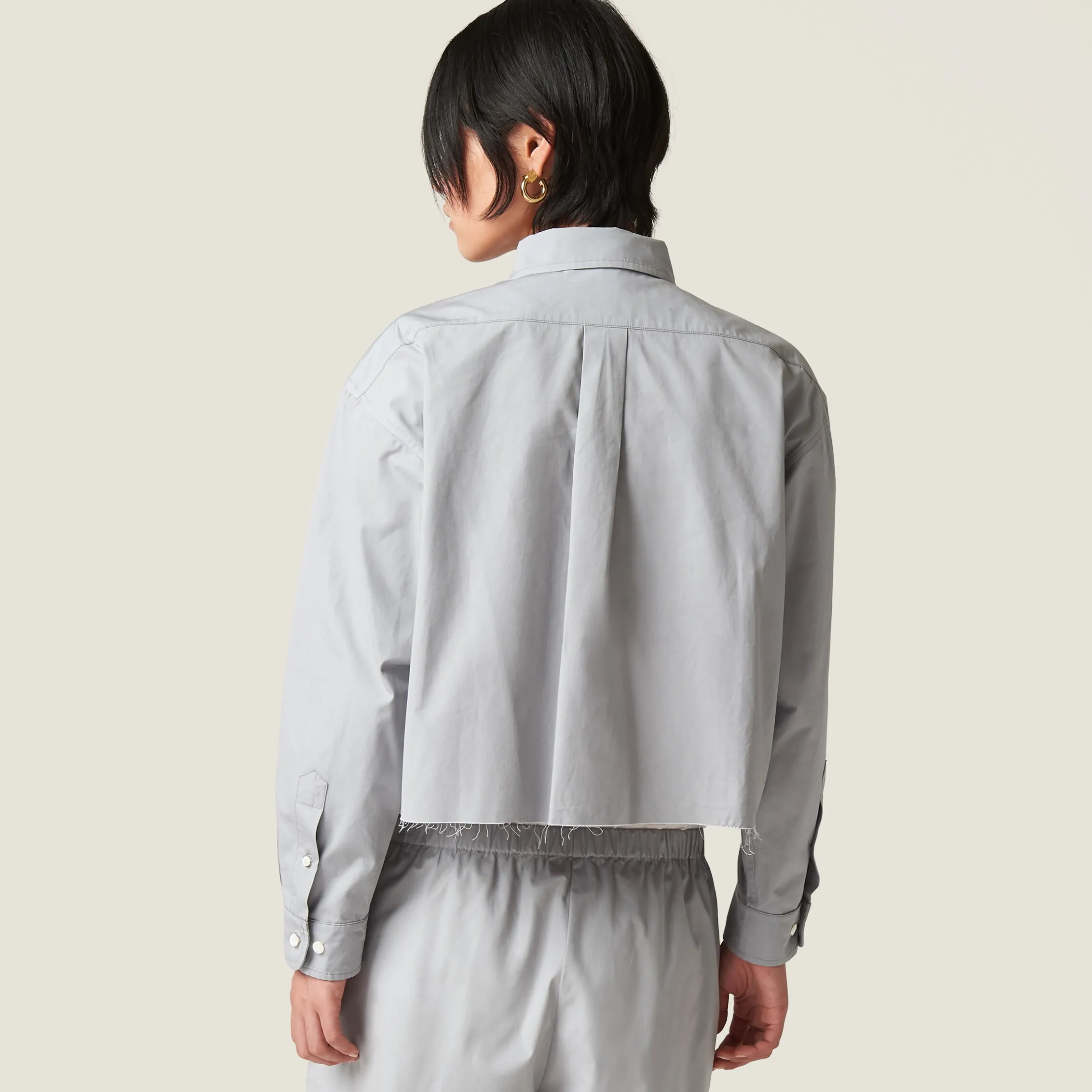 Aluminum Poplin Shirt | Miu Miu