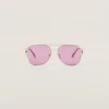 Amaranth Lenses Miu Miu Logo Sunglasses | Miu Miu
