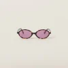 Amaranth Lenses Miu Regard Sunglasses | Miu Miu