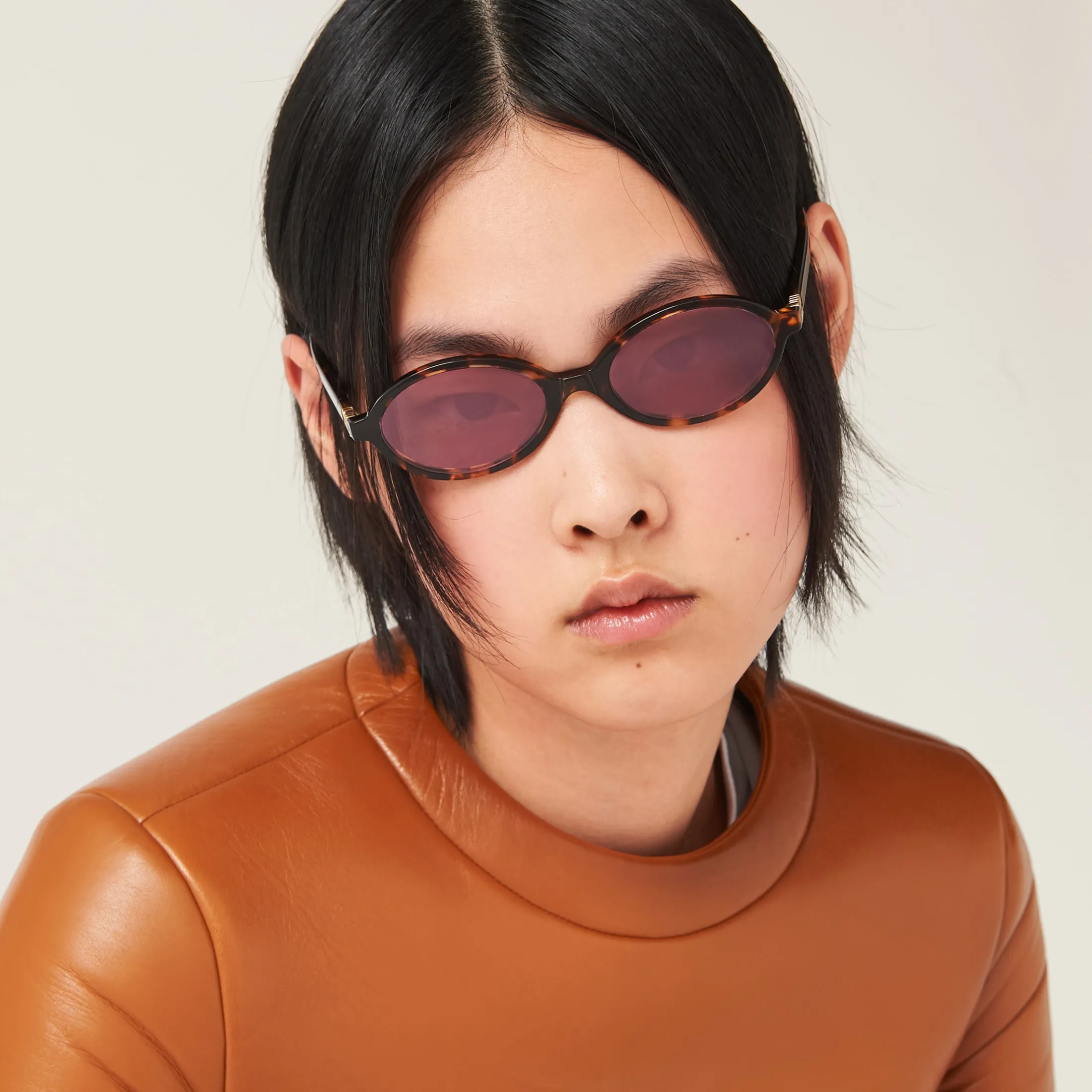 Amaranth Lenses Miu Regard Sunglasses | Miu Miu