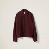Amaranth Red/maize Yellow Mohair Blouson Jacket | Miu Miu