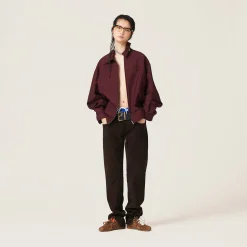 Amaranth Red/maize Yellow Mohair Blouson Jacket | Miu Miu
