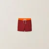 Amaranth/orange Satin Bermudas | Miu Miu