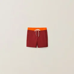 Amaranth/orange Satin Bermudas | Miu Miu