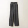 Anthracite Gray Prince Of Wales Check Pants | Miu Miu