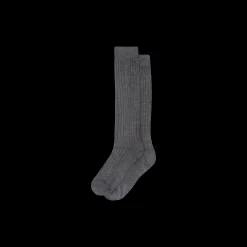 Anthracite Gray Silk Socks | Miu Miu