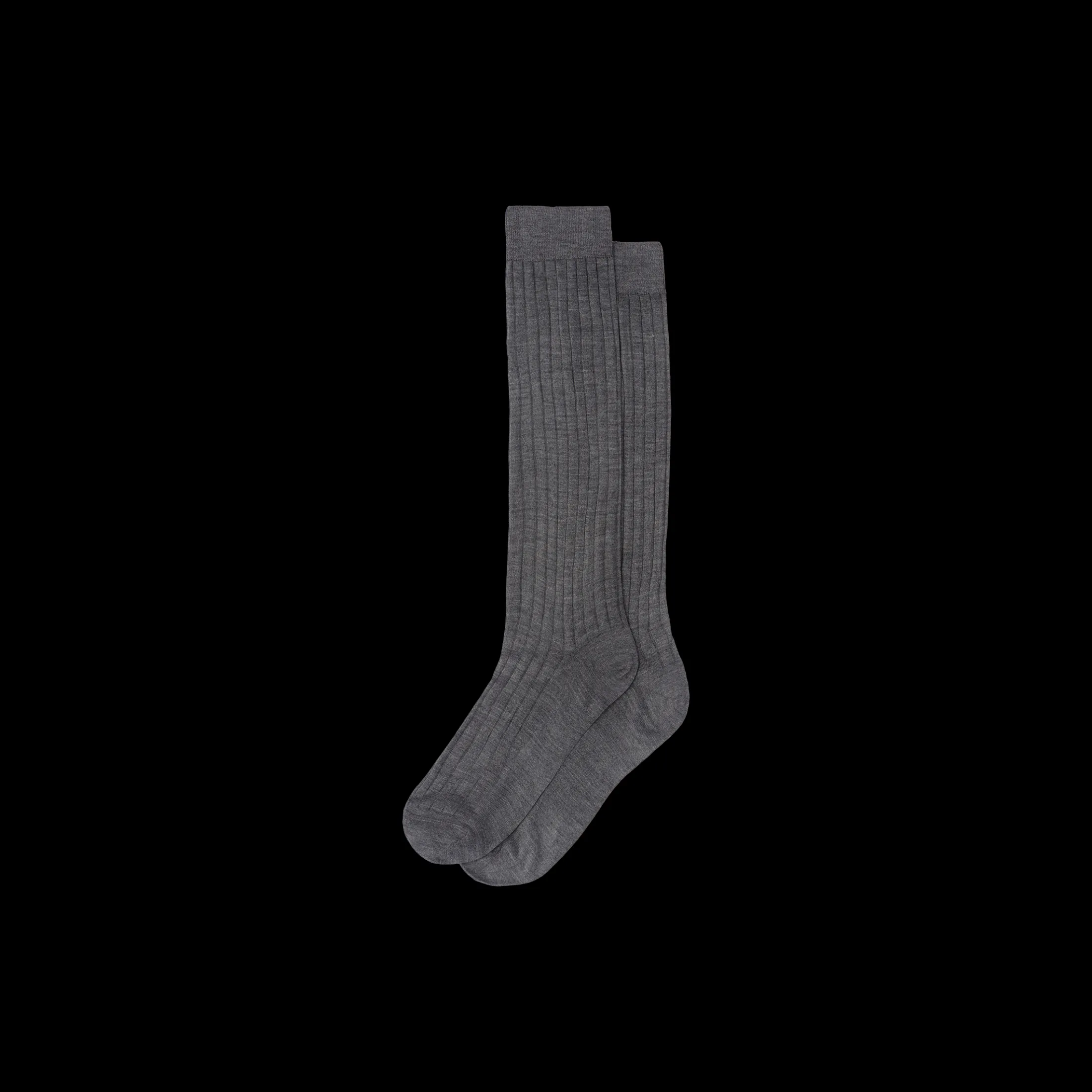 Anthracite Gray Silk Socks | Miu Miu