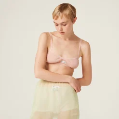 Apricot Nylon Bra | Miu Miu