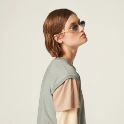 Apricot/cord/aluminum Set Of 3 Jersey T-shirts | Miu Miu
