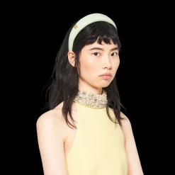 Aqua Patent Leather Headband | Miu Miu