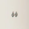 Aquamarine Metal Earrings With Crystals | Miu Miu