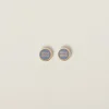 Astral Blue Enameled Metal Earrings | Miu Miu