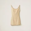 Avory/gold Check Mini-dress | Miu Miu