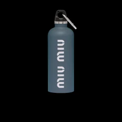 Baltic Blue/white Stainless Steel Water Bottle, 500 Ml | Miu Miu