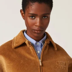Barley Corduroy Blouson Jacket | Miu Miu