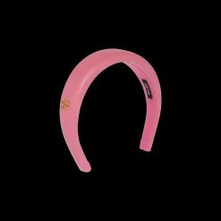 Begonia Pink Nappa Leather Headband | Miu Miu