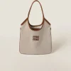 Beige/brandy Ivy Canvas Bag | Miu Miu