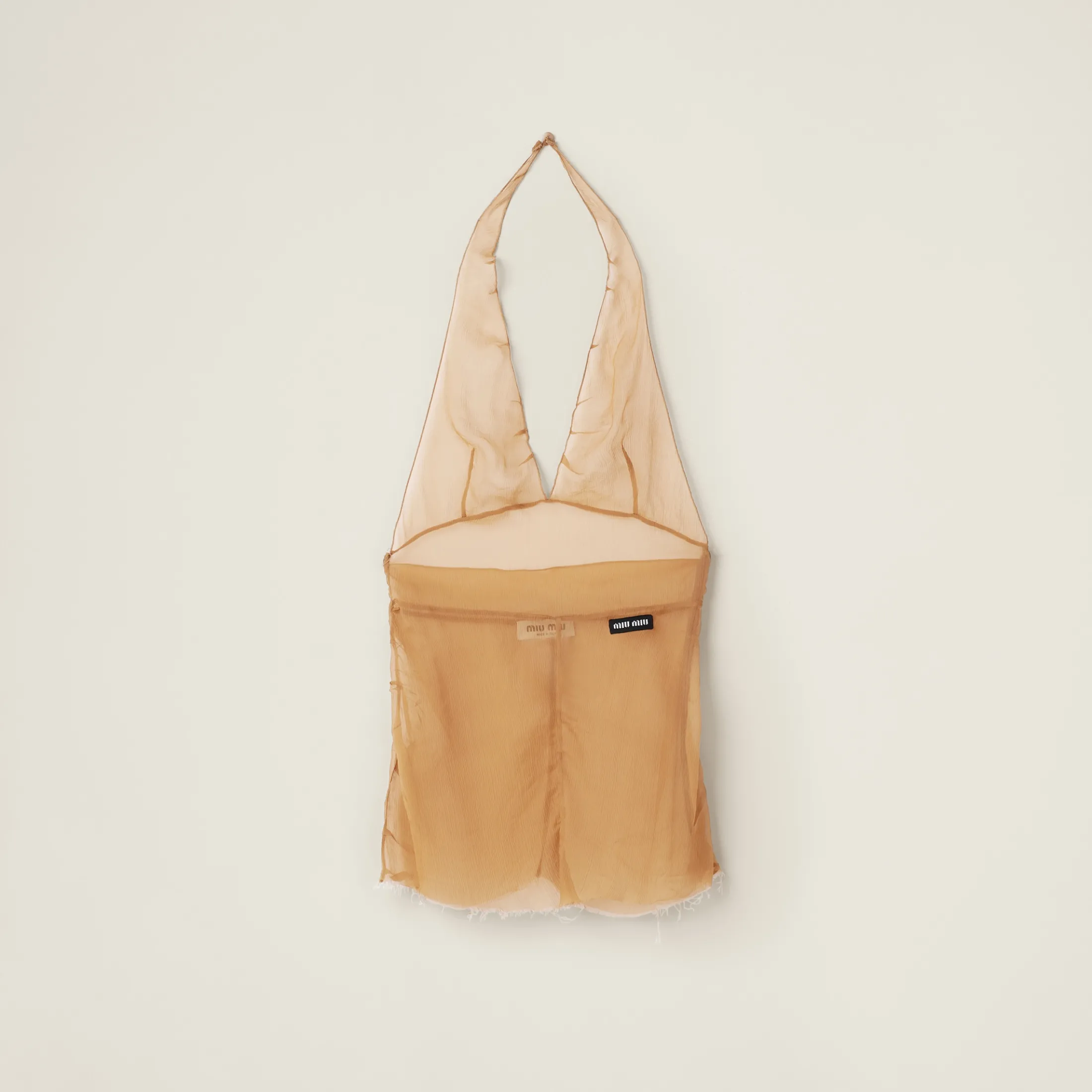 Biscuit Chiffon Top | Miu Miu