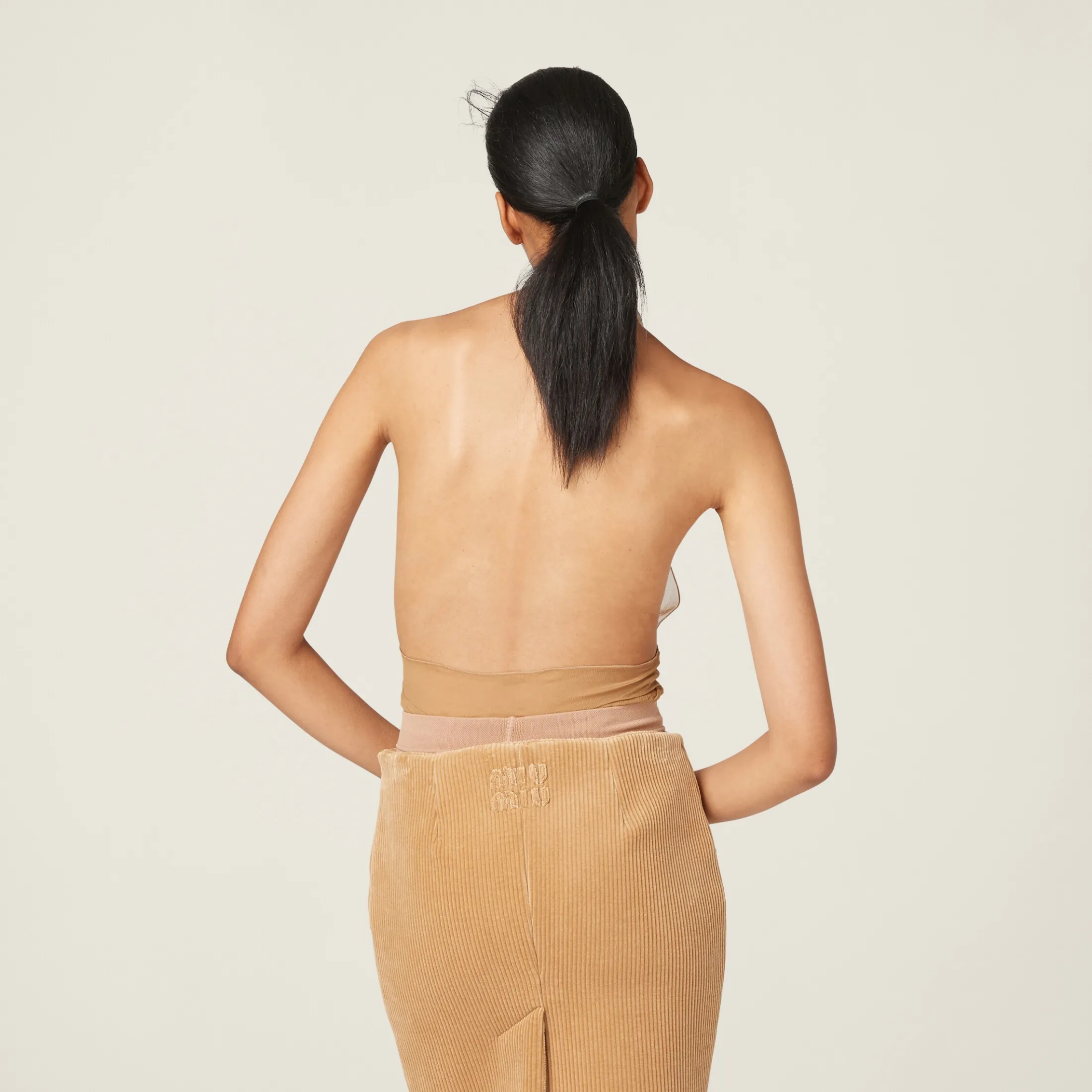 Biscuit Chiffon Top | Miu Miu