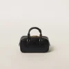 Black Arcadie Leather Bag | Miu Miu