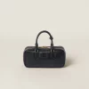 Black Arcadie Leather Bag | Miu Miu