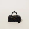 Black Arcadie Matelassé Nappa Leather Bag | Miu Miu