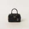 Black Arcadie Matelassé Nappa Leather Bag | Miu Miu