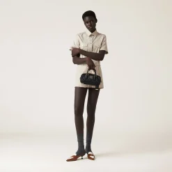 Black Arcadie Matelassé Nappa Leather Bag | Miu Miu