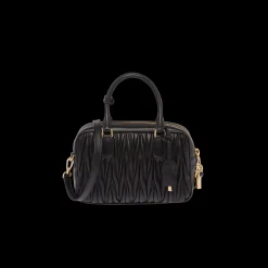 Black Arcadie Matelassé Nappa Leather Bag | Miu Miu