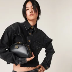 Black Black Denim Blouson Jacket | Miu Miu