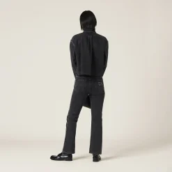 Black Black Denim Pants | Miu Miu