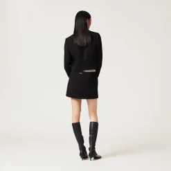 Black Bouclé Miniskirt | Miu Miu