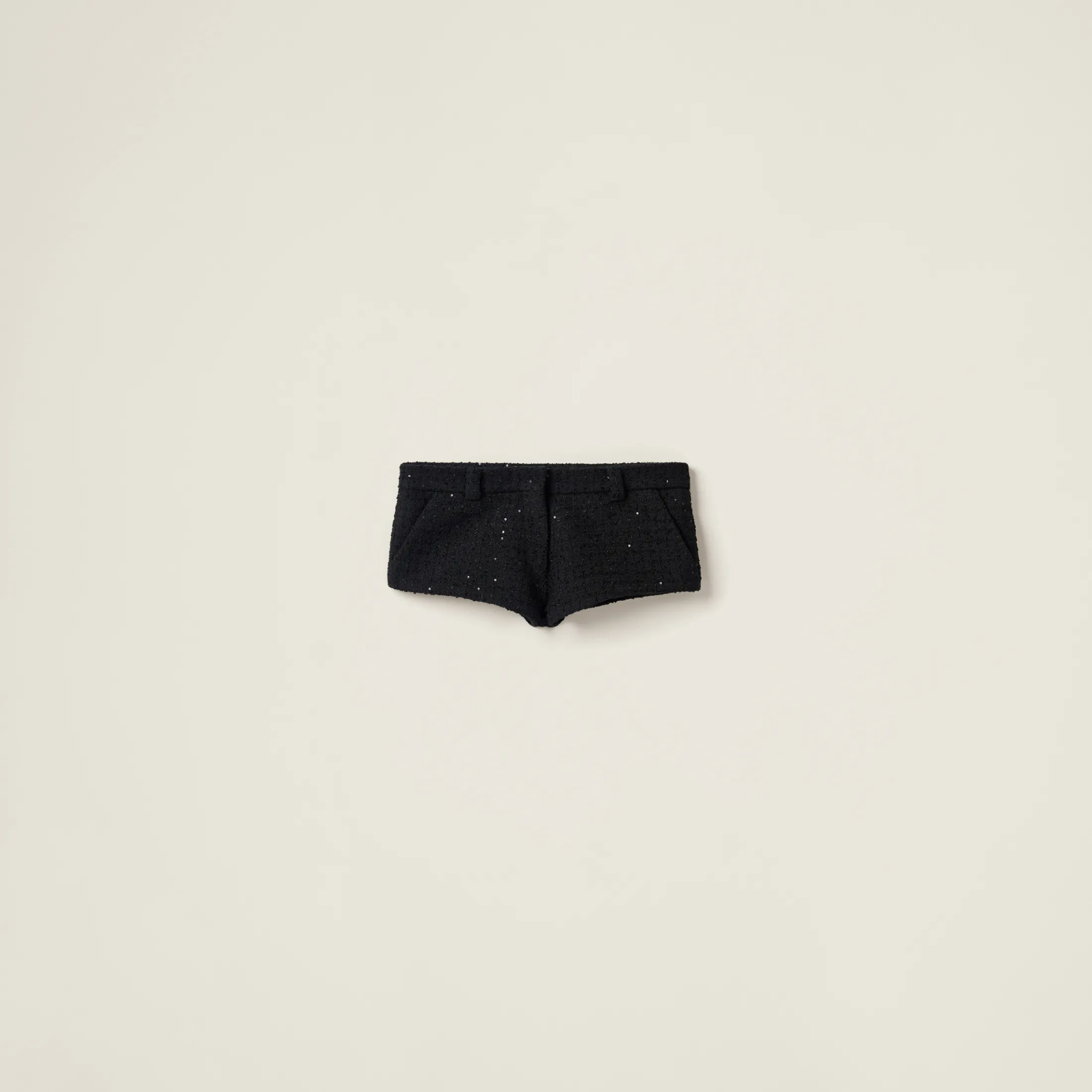 Black Bouclé Shorts | Miu Miu