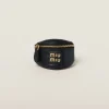Black Bracelet With Leather Mini-pouch | Miu Miu