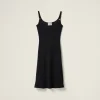 Black Cady Dress | Miu Miu